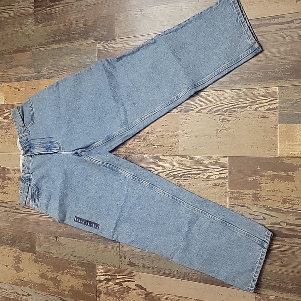 Lands End Denim Blue Jeans Straight Leg Womens Size‎ 8P